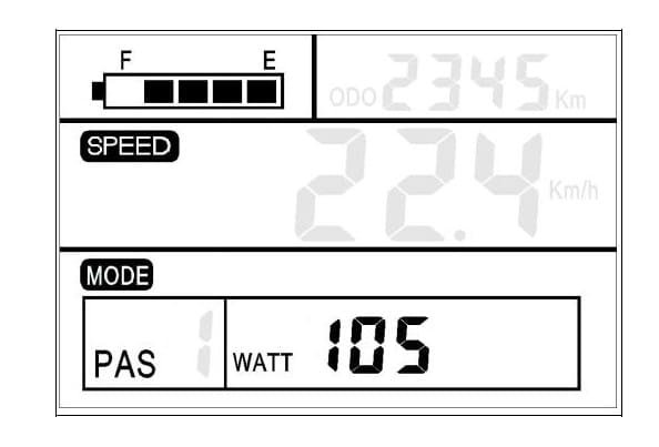 SW-U eBike LCD Display_TopEParts eBike meter